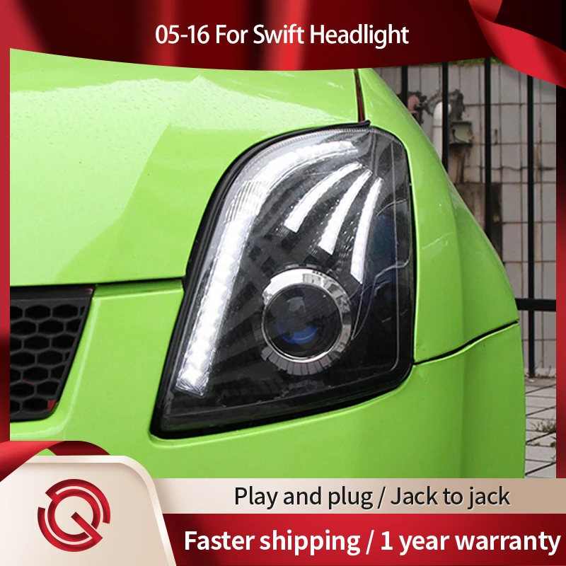 

Car Styling Headlights for Suzuki Swift Dzire LED Headlight 2005-2016 Head Lamp DRL Signal Projector Lens Automotive Accessories
