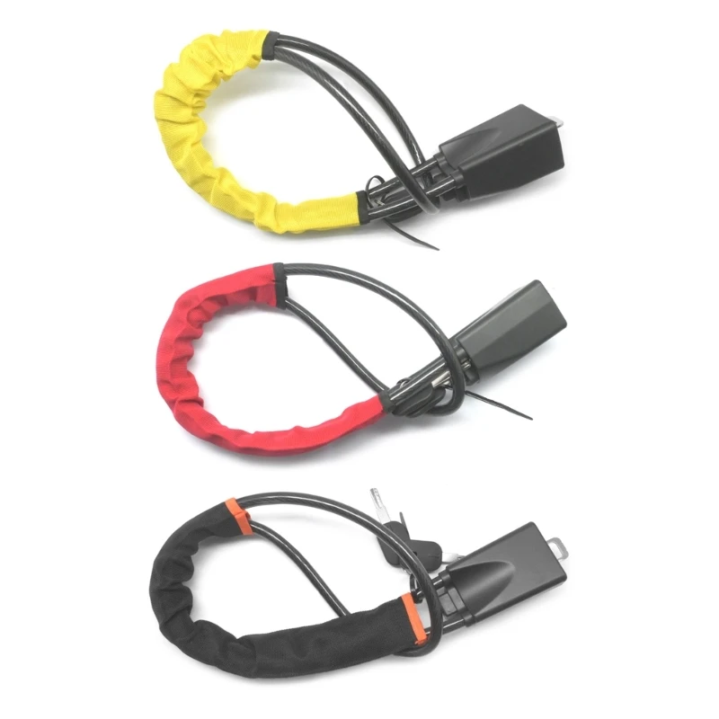 

Car Device Steering Wheel Lock Belt Locks Anti Theft Prevention with 2 Keys