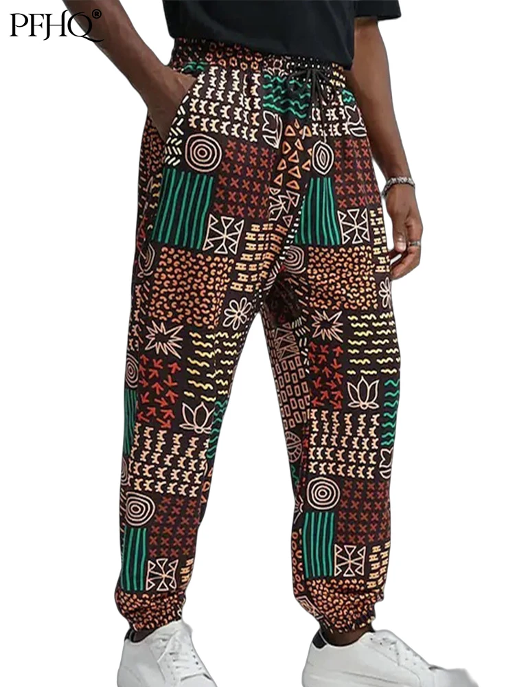 

Осенние модные льняные мешковатые мужские брюки PFHQ 6XL 2022, одежда, бесплатная доставка, Свободные повседневные личные уличные брюки 21Q2267