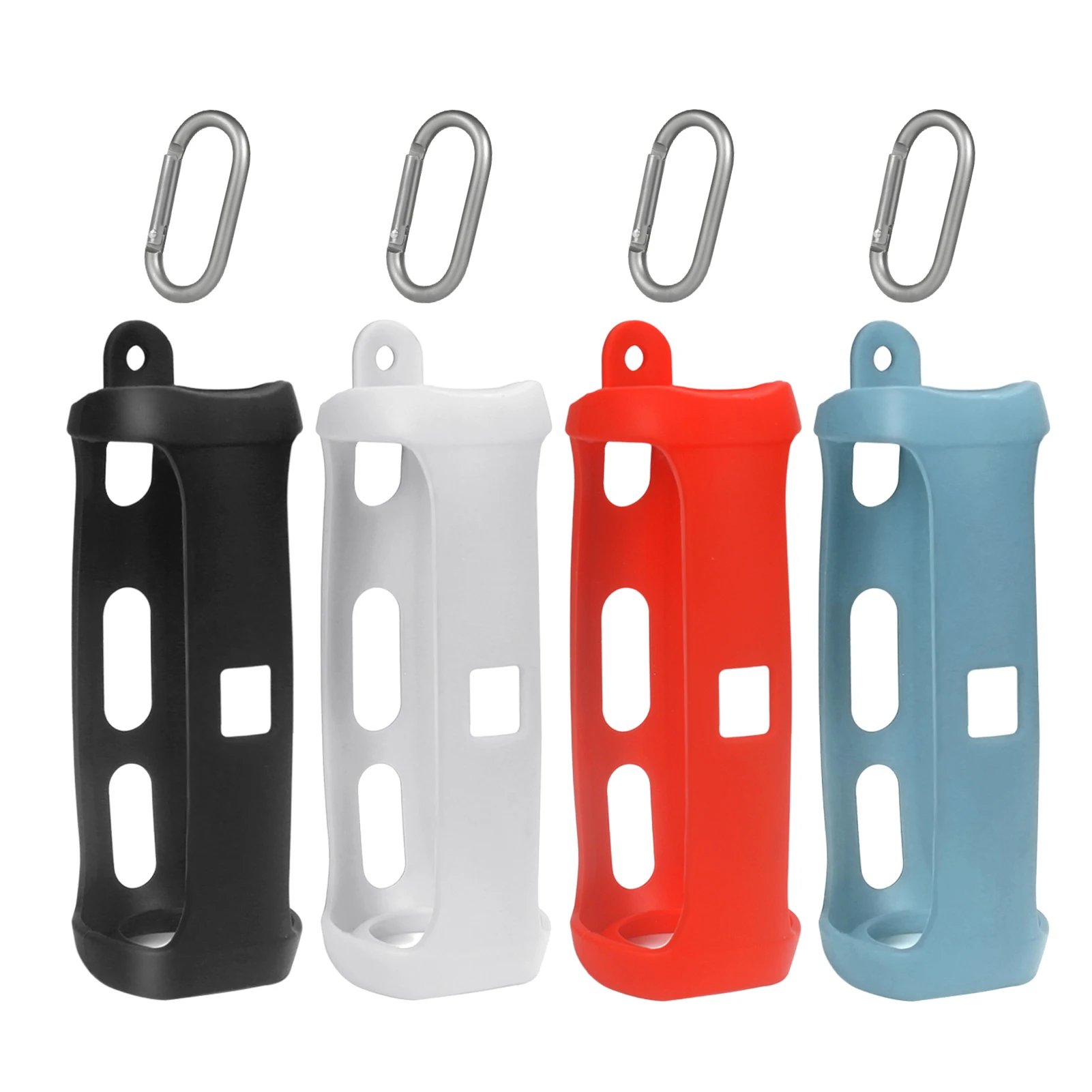 

Silicone Protective Cover For JBL-Flip 6 Speaker | Soft Travel Carrying Storage Case Classic Style With Carabiner Hook