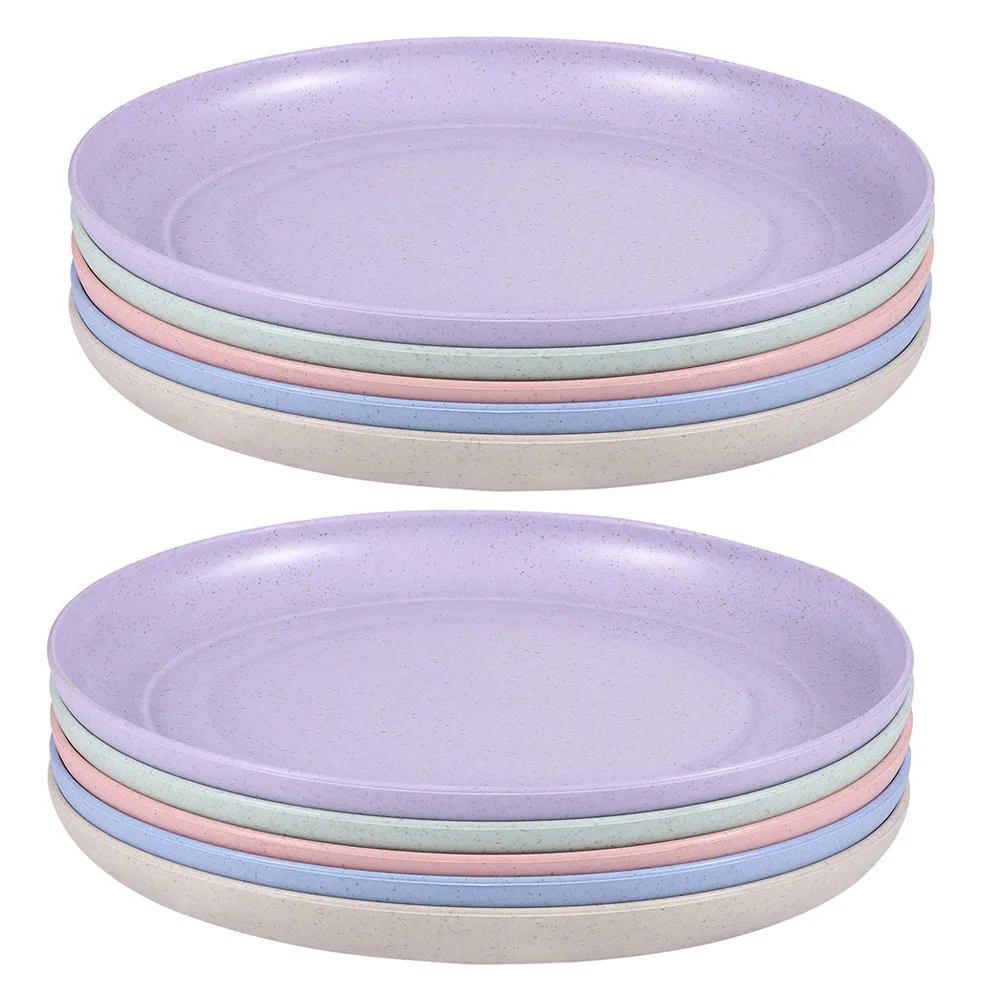 

10pcs Plates Unbreakable Dinner Plate