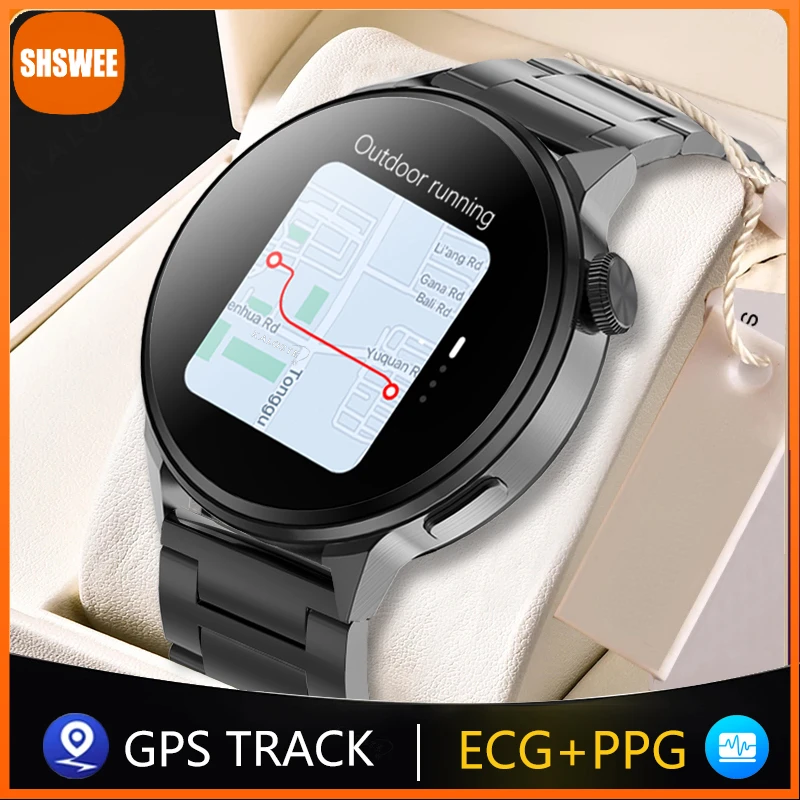 

For Xiaomi Huawei NFC Smart Watch Men Bluetooth Call GPS Track Smartwatch Women Heart Rate ECG PPG Smartwatch For Android ios