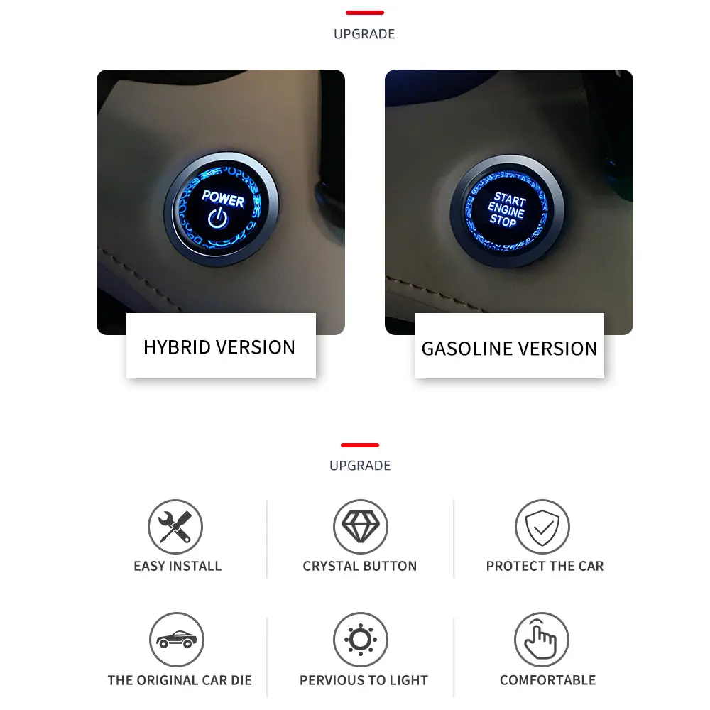 Крышка кнопки зажигания для Toyota Camry RAV4 Chr Yaris Prius Cruiser |