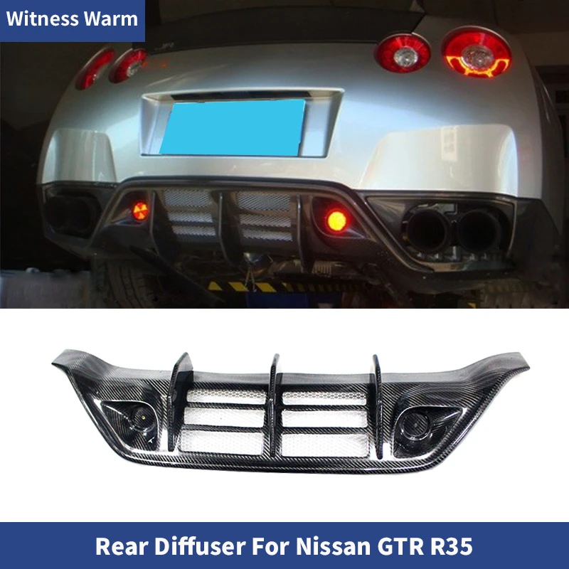 

For GTR R35 Rear bumper Diffuser Lip spoiler Carbon Fiber FRP Diffuser For Nissan GTR35 08 09 10 11