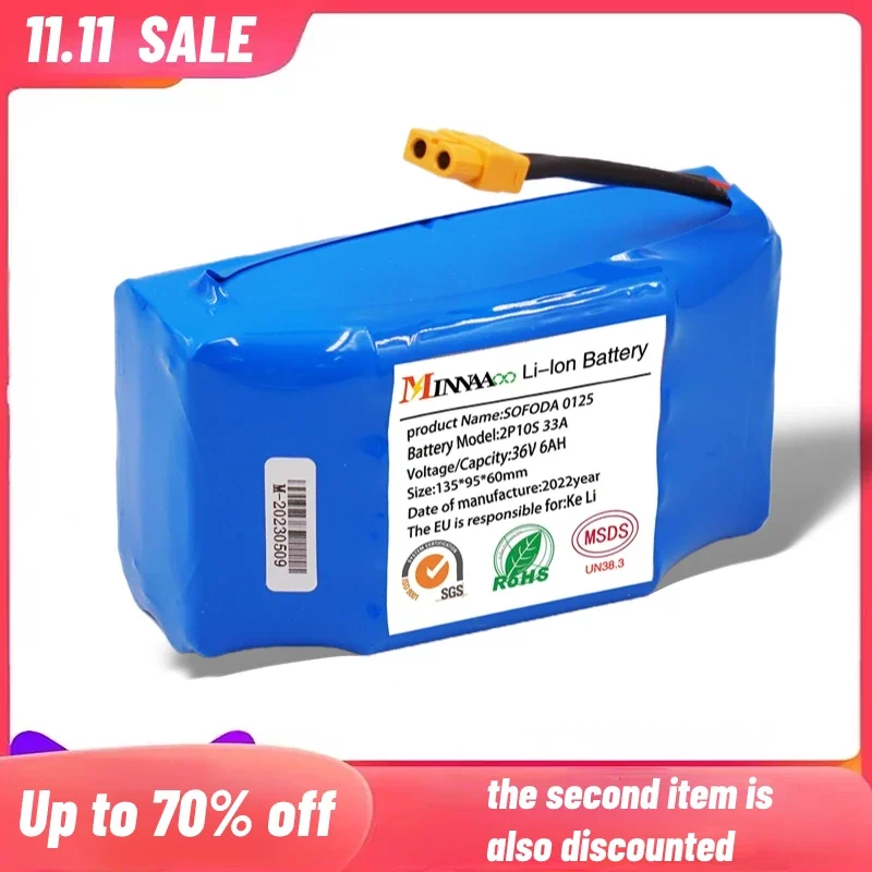 

36V 12A battery hoverboard rechargeable li-ion battery pack li-ion cell for electric self balance scooter hoverboard unicycle
