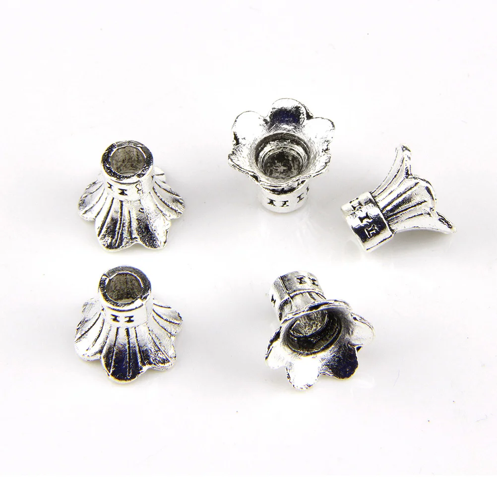 

Tibetan Silver Flower Pendants Mixed Jewelry Making Craft Alloy Spacer Beads Charms Vintage Metal