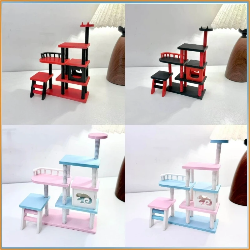 Фото 4-слойная подставка для милых миниатюрных фигурок, материал PLA, 3D-печать, требуется приобретение клея отдельно для самостоятельной сборки. №1