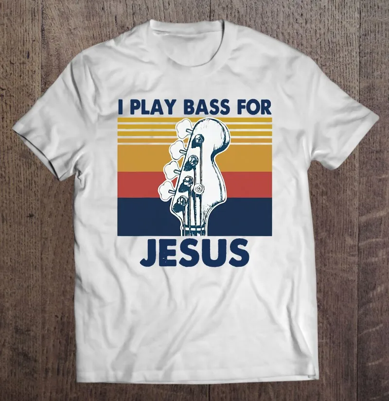

Винтажные мужские футболки I Play с басом для Иисуса и гитары, Мужская одежда, мужские футболки, футболки оверсайз, футболка, мужская одежда на ...