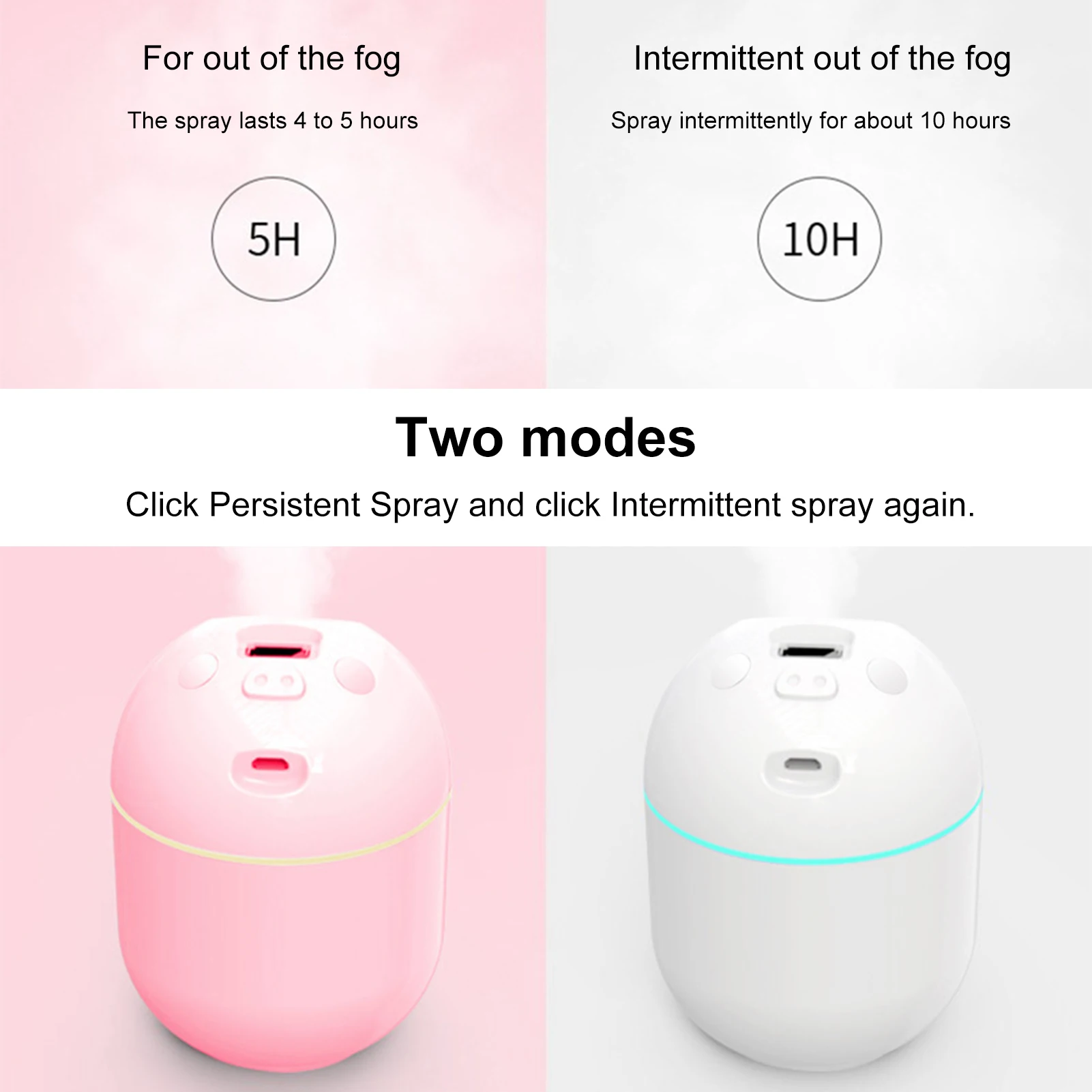 Автомобильный увлажнитель воздуха свинка с таймером бытовой небольшой Usb