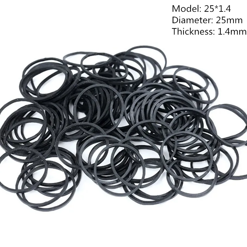 

Черные резинки 100 шт