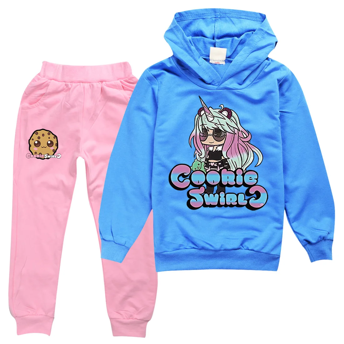 

Cookie Swirl C Clothes Kids Cartoon Sportsuits Baby Boys Clothing Set Children Halloween Outfits Girls Hoodies +Pants 2pcs Sets
