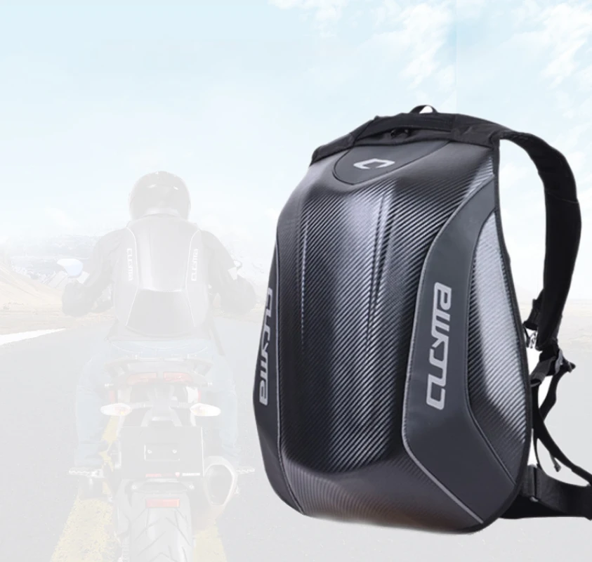 New Motorcycle Backpack Carbon Fiber Motocross Racing Riding Helmet Bag Motorbike Knight Backpack