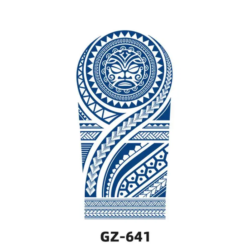 Большая временная татуировка Totem для взрослых мужчин реалистичные нарукавники с