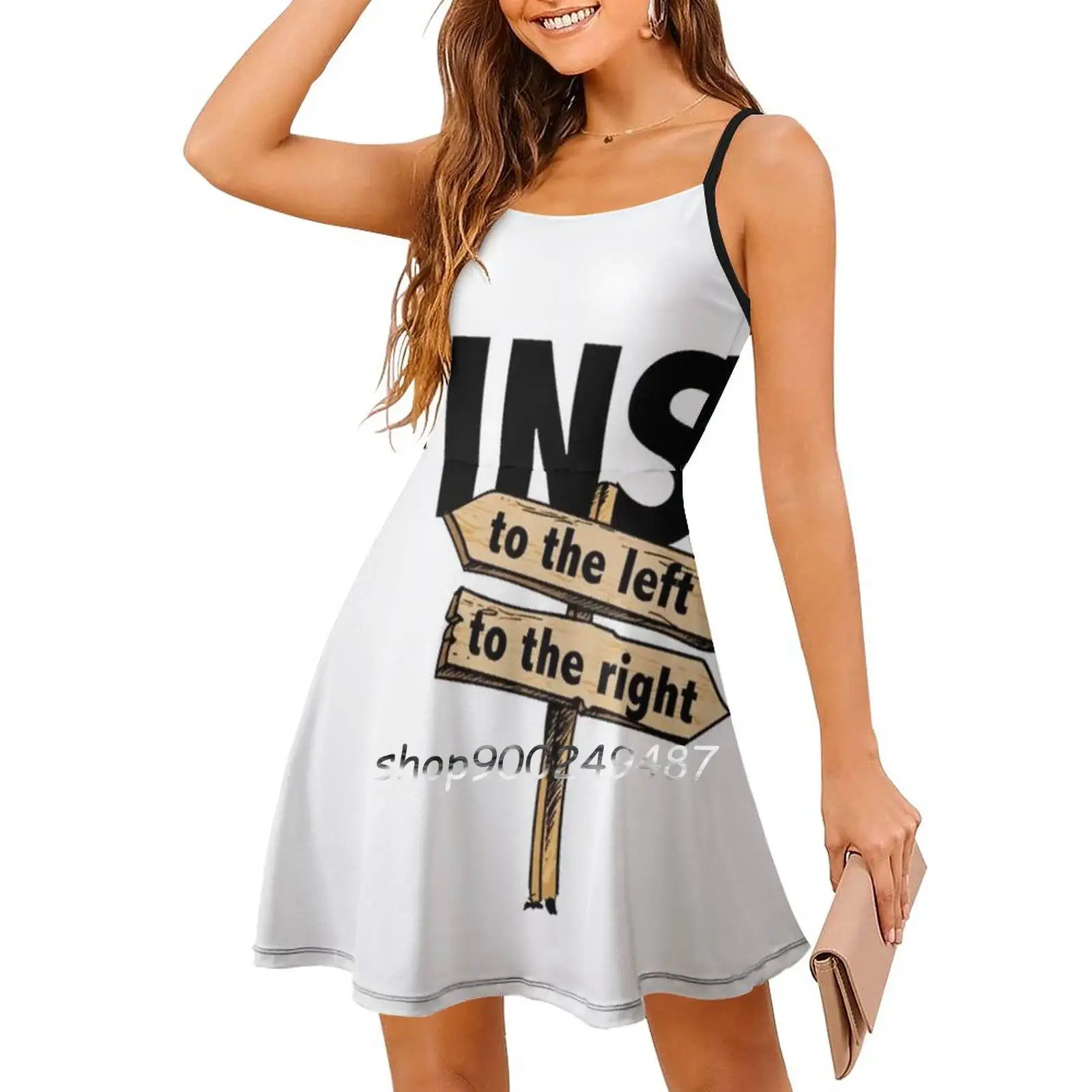 You Got Fins To The Left Right! Flare Dress Multiple styles Print Short and Long Sleeve Parrothead