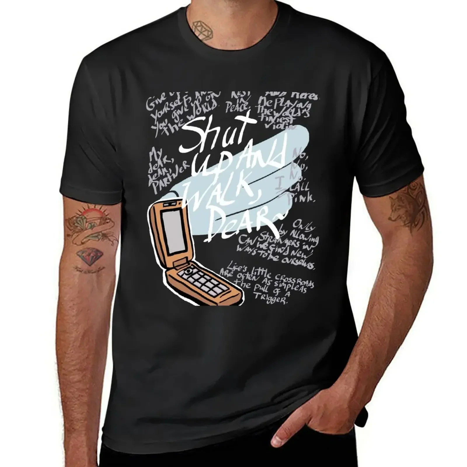 Футболка TWEWY Joshua Kiryu Catchphrases одежда в стиле хиппи рубашки футболки с рисунком