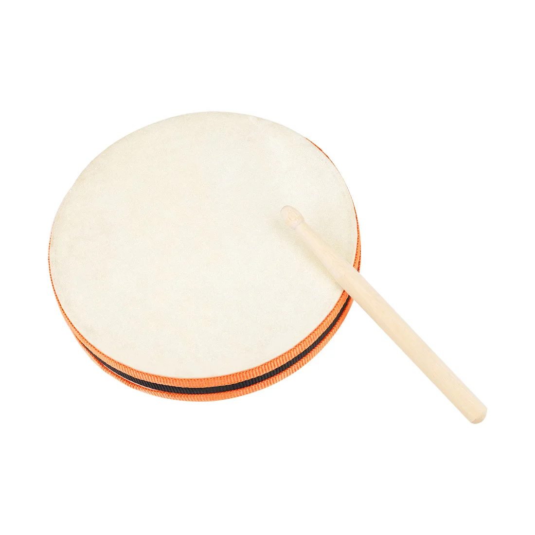 

Hand Drum Double Side With Drumstick Tambourine Children Enlightenment Music Toys Portable Handdrum Percussion Education Toys