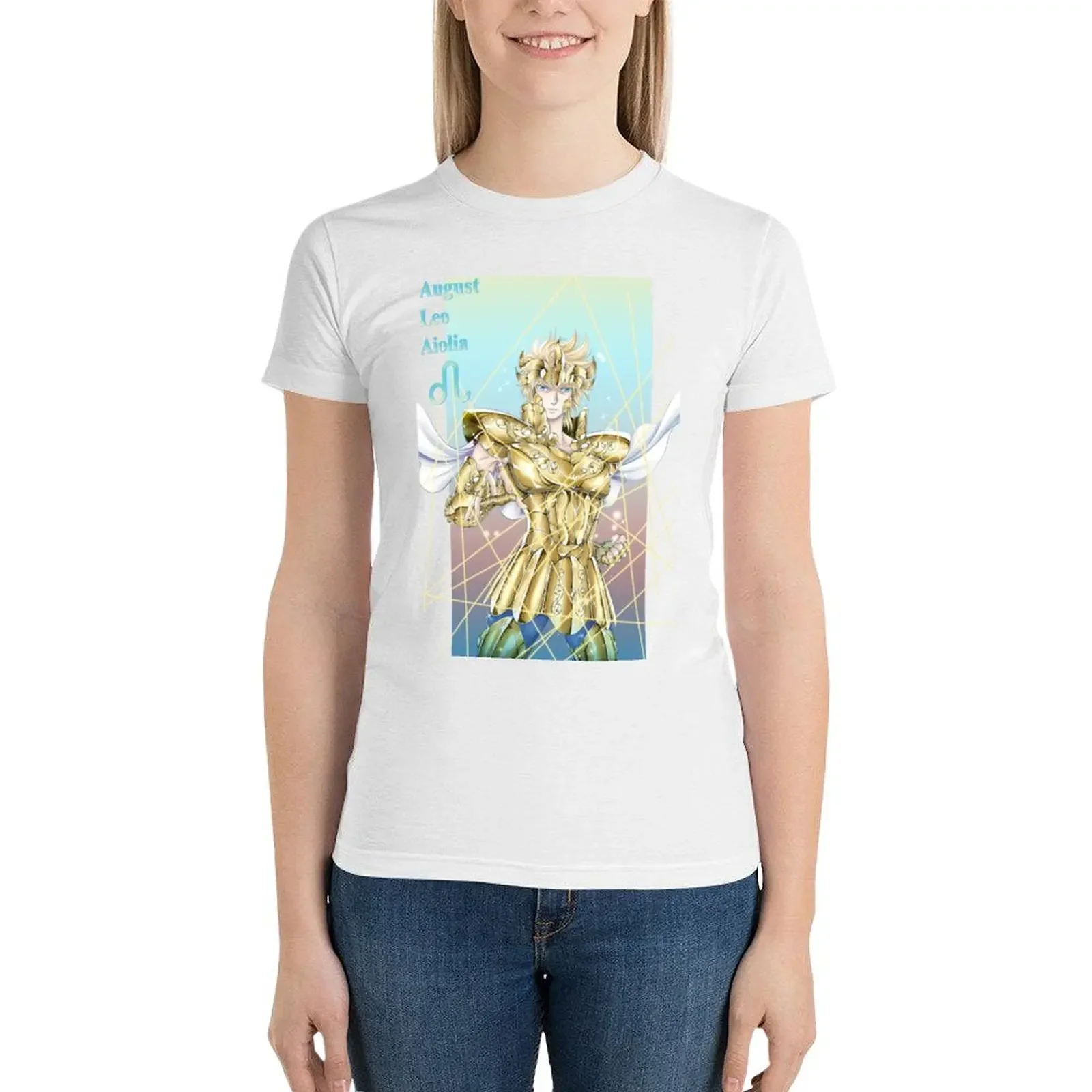 Футболка Leo Aiolia Женская одежда женская Блузка белые футболки для женщин