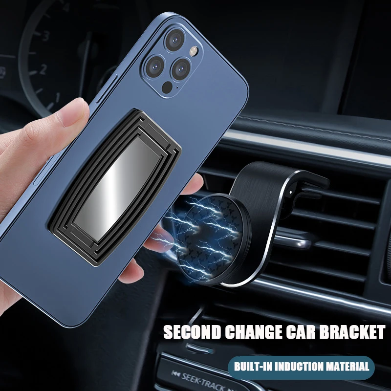 New Phone Ring Holder Foldable Cell Stand for Iphone Android All Smartphones Adjustable Grip Magnetic Car Mount |