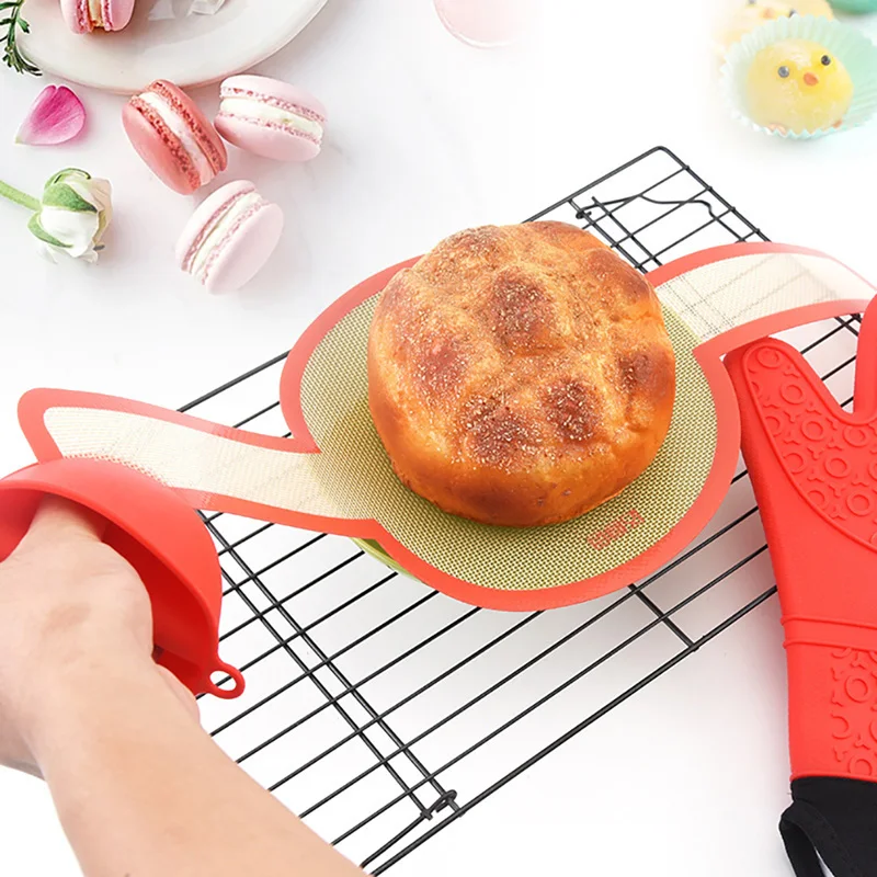 

Silicone Baking Mat for Dutch Oven Bread Baking Long Handles Sling Non-stick Kitchen Baking Pastry and Bakery Accessories