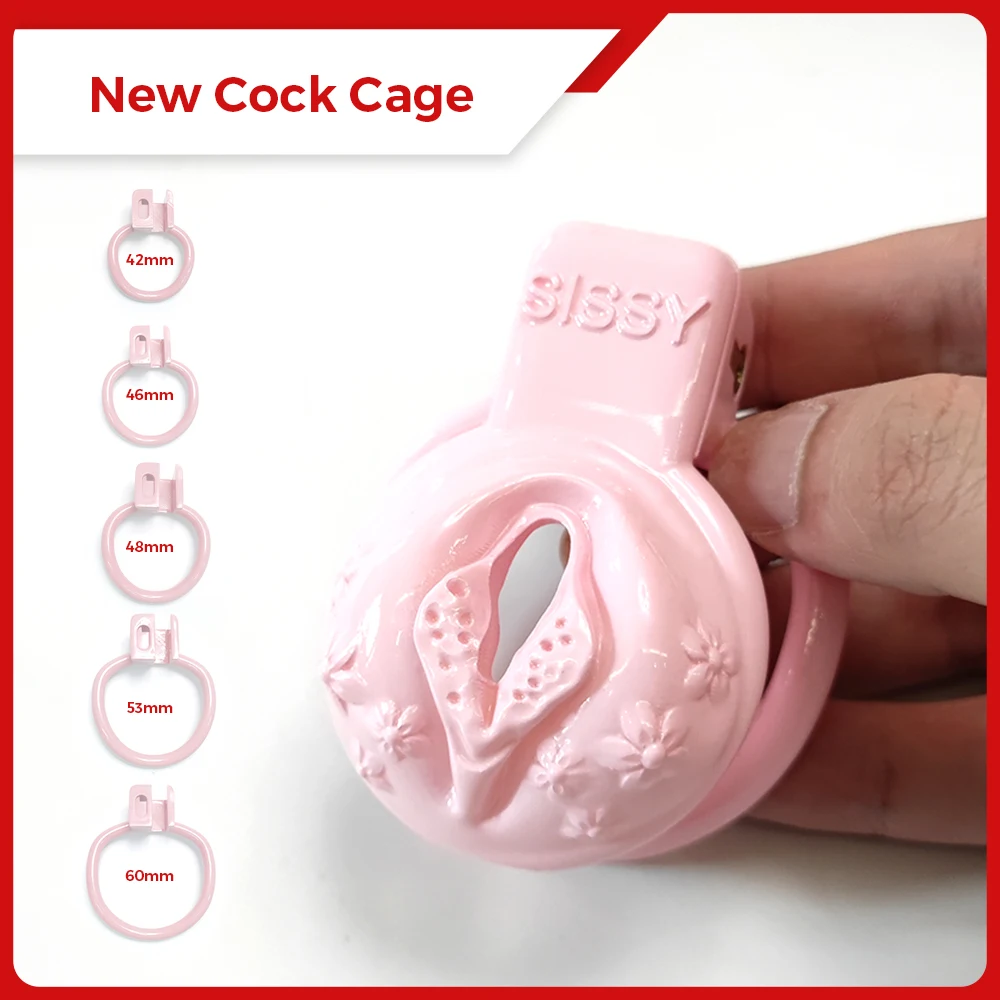 Sissy BDSM Pussy Vaginal Cock Cage Small Male Chastity Devices Bondage Lock Slave Penis Ring Sex Shop 18+ Gay Ladyboy Sex Toys