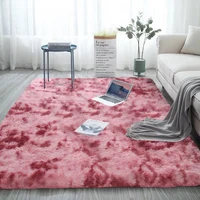 nordic tie dye gradient carpet for modern living room sofa floor mat long plush soft fluffy kids bedroom area rugs light gray