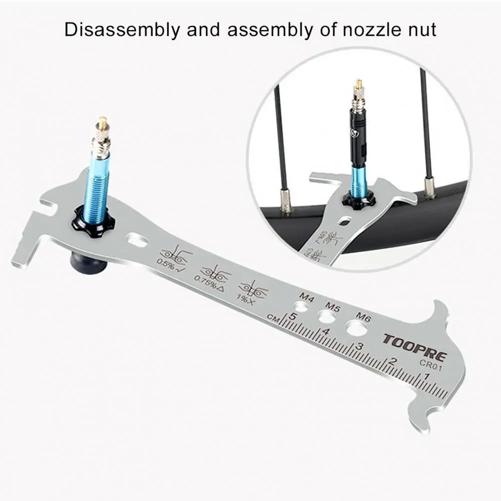 

Компактный Проверяющий прибор для измерения поверхности велосипеда, прочная цепь из нержавеющей стали для проверки на велосипеде