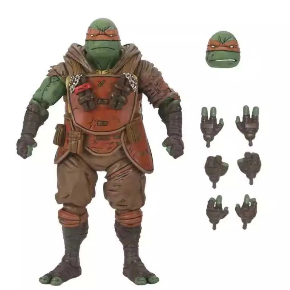 NECA Toys TMNT (Последний Ронин) Фигурка Ultimate Flashback Микеланджело 7 "кукла Оригинальное