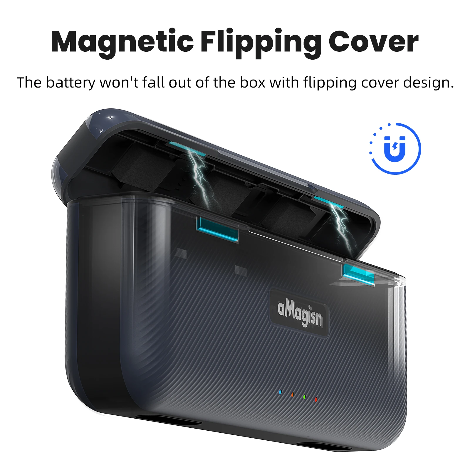 Портативный зарядный чехол aMagisn для аккумулятора Insta360 Ace Pro 2, коробка-концентратор быстрой зарядки 20 Вт для Insta 360 AcePro2, аксессуары для питания (art.: 3920cbc8a0476) - 3920cbc8a0476