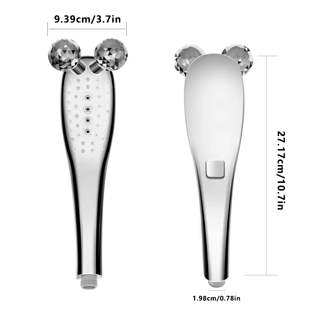 

Showerhead Universal Massaging Shower Head ABS Plastic Handheld Bath Sprayer Massager for Home