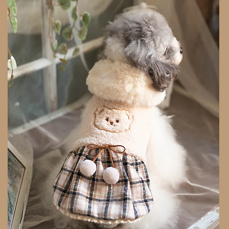 

Small Dog Dress Winter Pet Clothing Cat Skirt Chihuahua Pomeranian Yorkie Shih Tzu Maltese Bichon Poodle Puppy Dog Clothes Coat