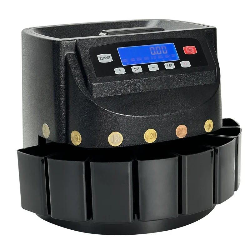 Новая машина для сортировки монет 9200D многонациональная подсчета иностранных