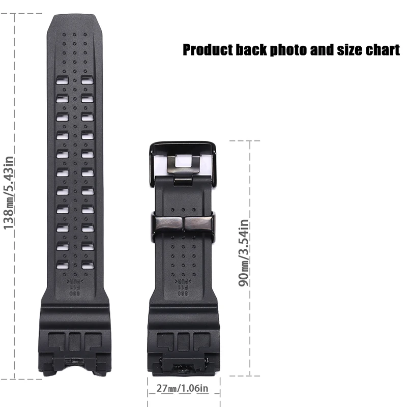 Фото Красочные аксессуары для часов из смолы, подходящие для Casio GWG-1000, ремешок для ремонта, мужской спортивный водонепроницаемый резиновый ремешок для часов №3