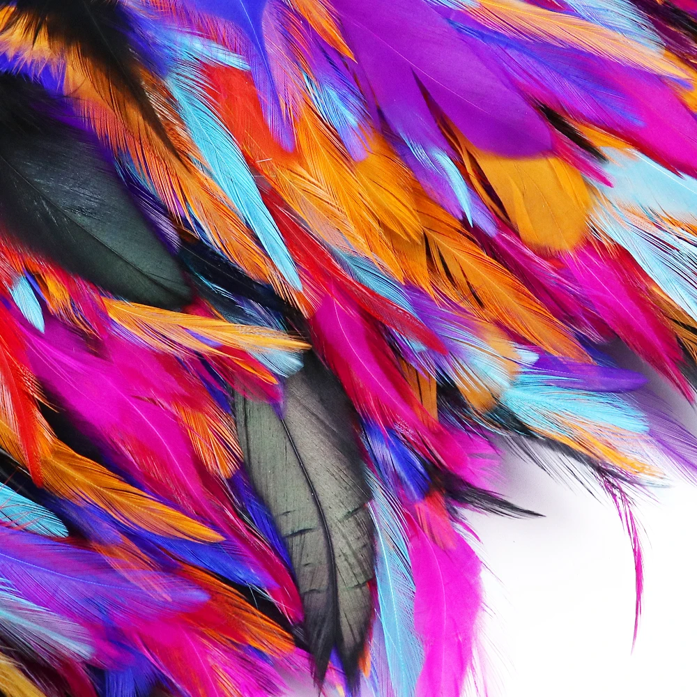 

Wholesale 5/10meter 32color Rooster Feathers Trim Fringe Dress Decoration 10-15cm/4-6inch Quality Soft Cock Plumes Ribbon Crafts