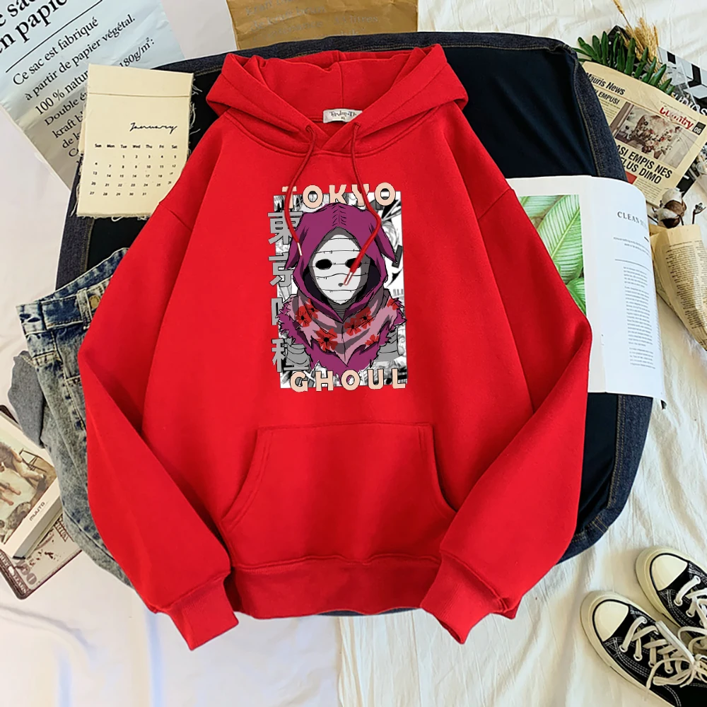 

Eto Yoshimura Tokyo Ghoul Cartoons Clothing Men Creativity Hip Hop Hoody Harajuku Loose Clothes New Fleece Pullover Streetwear