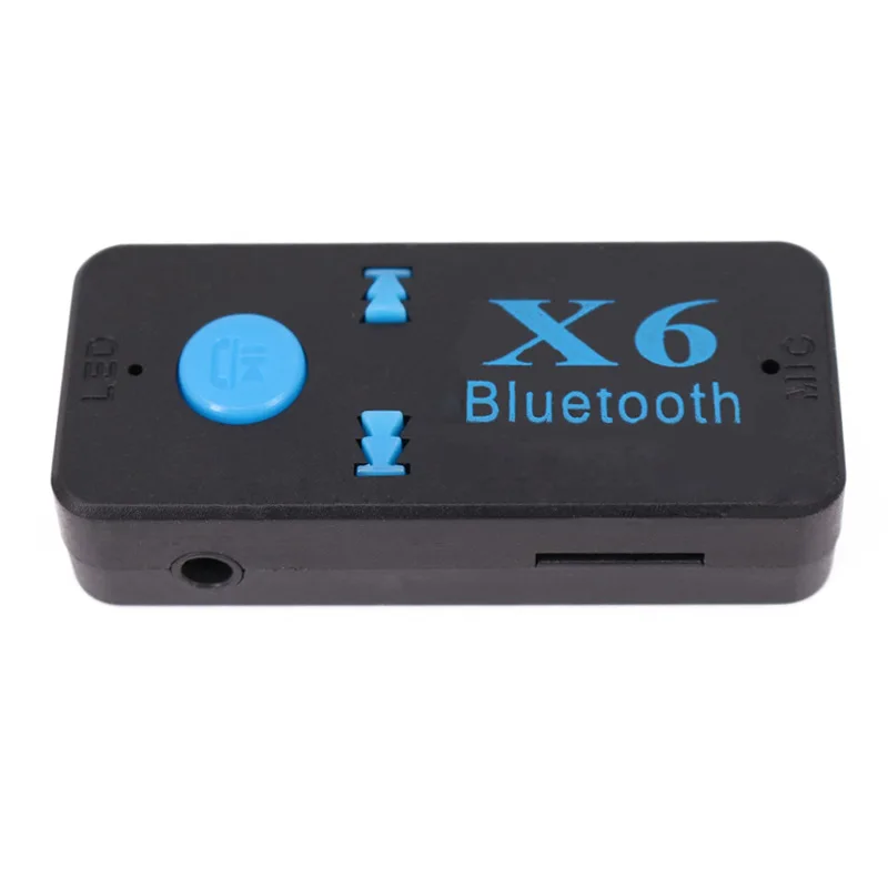 

Car Bluetooth Audio Receiver Bluetooth Hands-free Call X6 Bluetooth Adapter Can Be Inserted TF Card Portable Playback