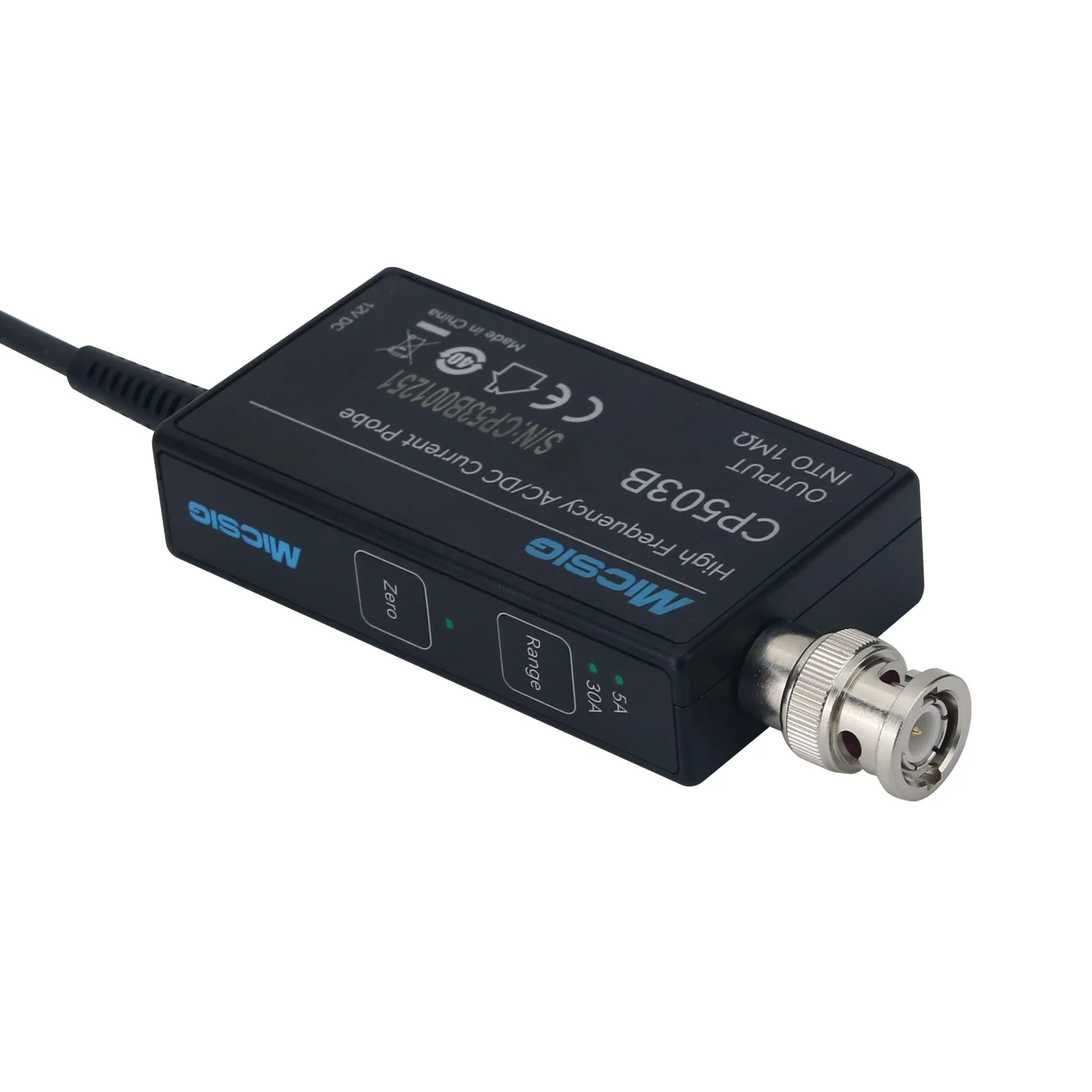 Высокочастотный токовый пробник GOOD Micsig CP1003B 100 МГц 5А30А с двумя диапазонами измерения, ACDC, с разъемом BNC для осциллографа (art.: 3920db715df60) - 3920db715df60