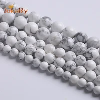 natural stone white howlite turquoises beads diy bracelets a quality round loose beads for jewelry making 4 6 8 10 12 14mm 15