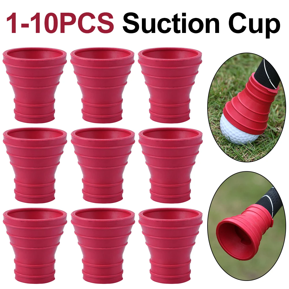 

1-10 шт мяч для гольфа резиновый пикап ретривер захватывающая присоска для клюшки ручка мяч для гольфа тренировочные средства для гольфа