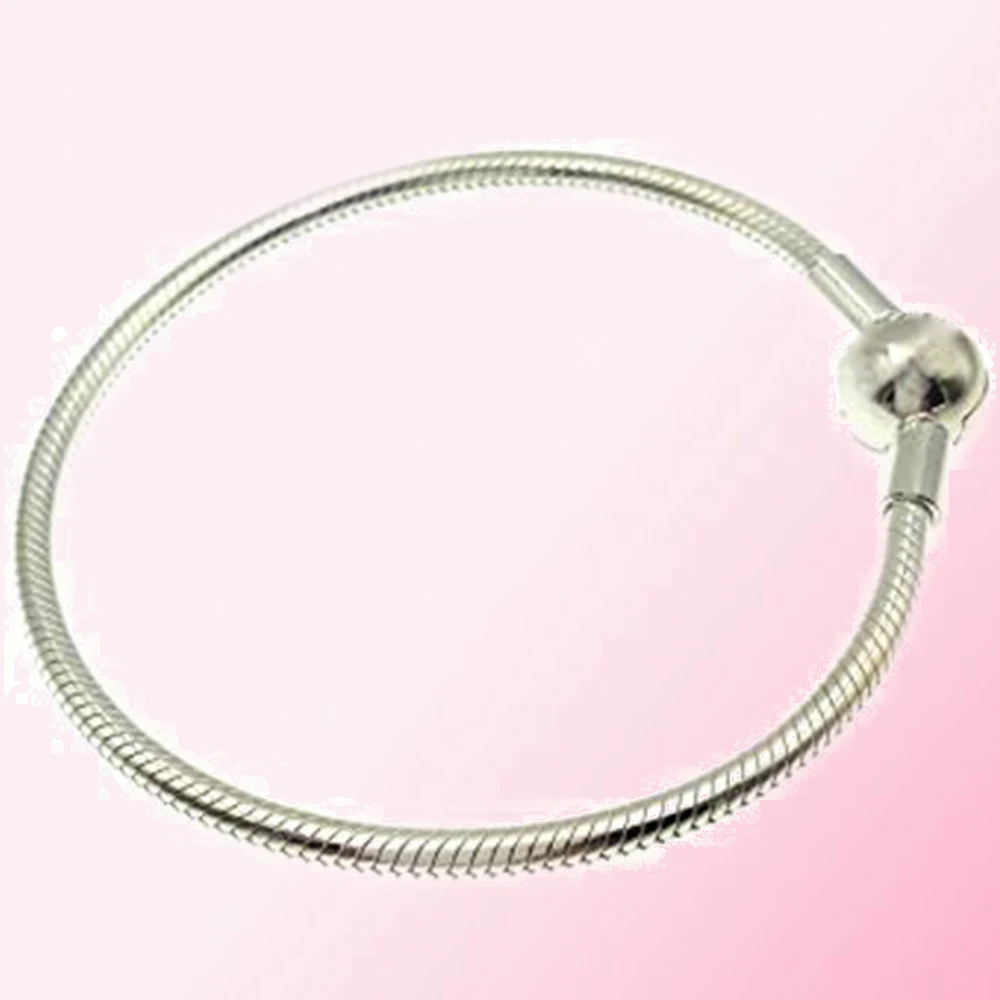 

2021 100% 925 Sterling Silver Classic High Quality Silver Bracelet Women Charm Fashion DIY Jewelry Free Shipping Wholesale