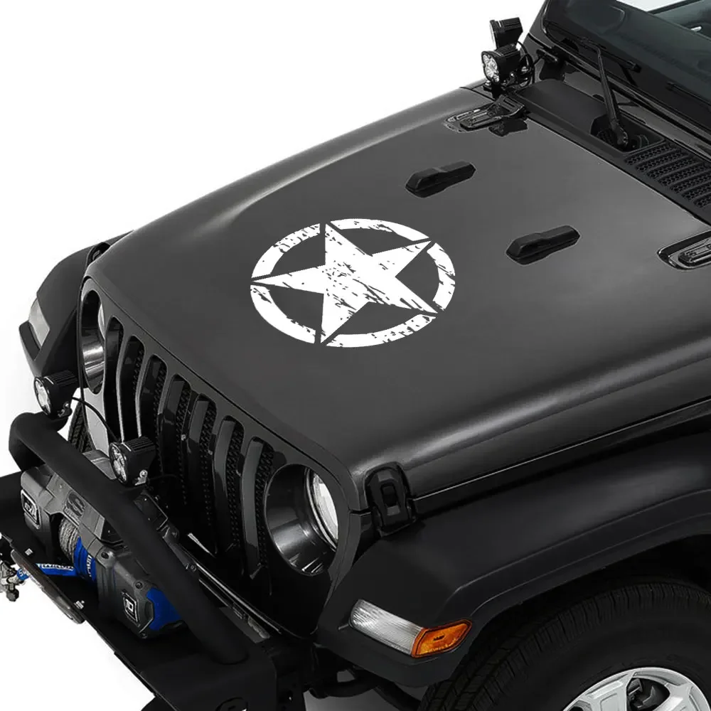 Винтажный набор автомобильных наклеек для Jeep Cherokee Patriot Compass Wrangler JK JL TJ YJ Renegade Trail Hawk