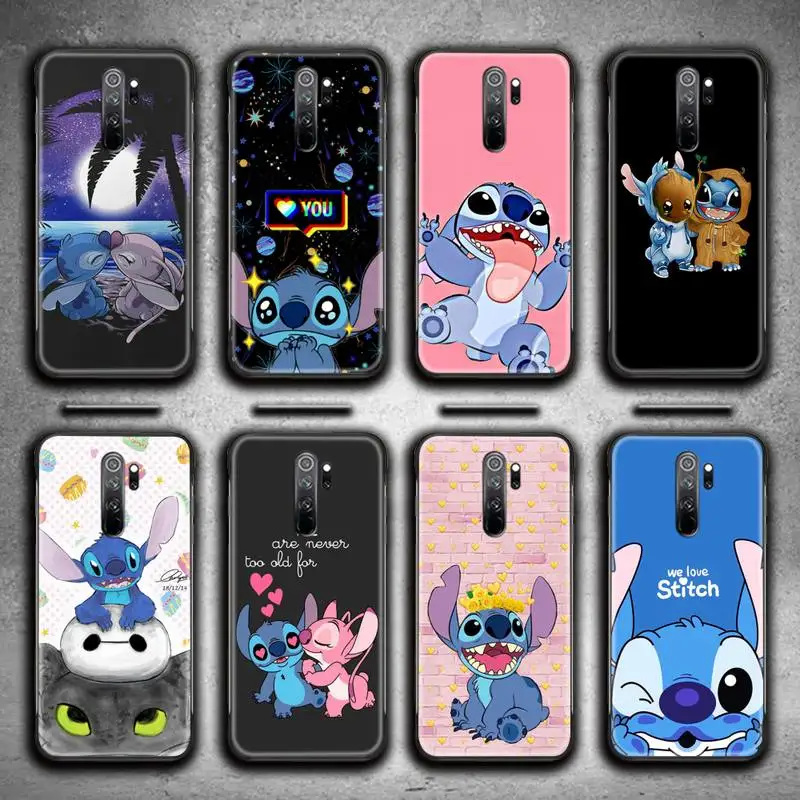 

Cute Cartoon Stitch Phone Case for Redmi 9A 9 8A Note 11 10 9 8 8T Pro Max K20 K30 K40 Pro