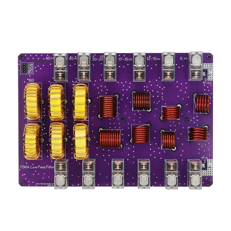 Lowpass Filter Board Shortwave HF 10 Band Low-Pass 1500W 50Ohm 1.8-54MHZ Support SSB CW FM For RF Amplifiersradio Durable