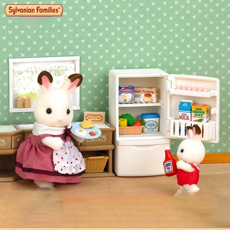 Authentic Sylvanian Families Anime Character Simulation Playhouse Toy Room Decoration Christmas Gift