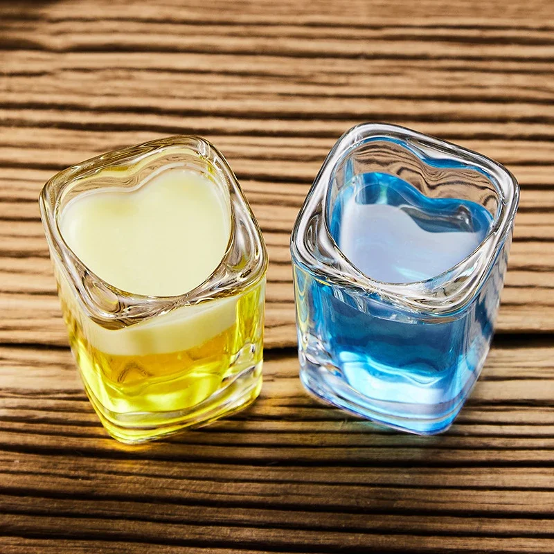 Посуда для бара пивные чашки в форме сердца прозрачная стеклянная чашка стакан