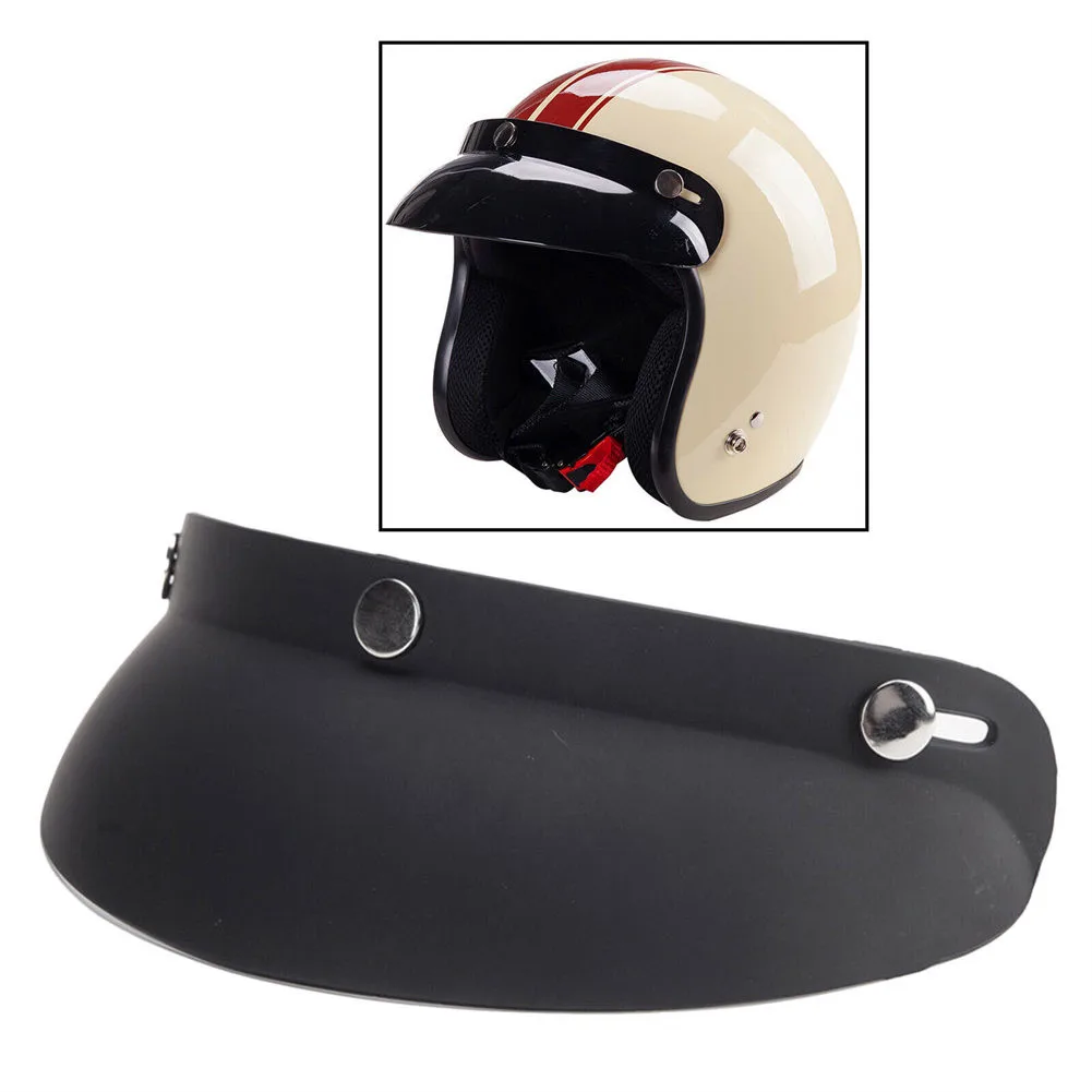

Universal 3-Snap Motorcycle Helmet Visor Peak Protector Shield Adjustable And Universal Fits Most Motocross Helmet Not Included