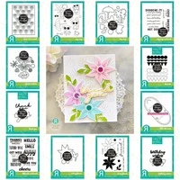 dog days sentiments flower birthday wishes new metal cutting dies clear silicone stamps scrapbooking diy paper embossing craft