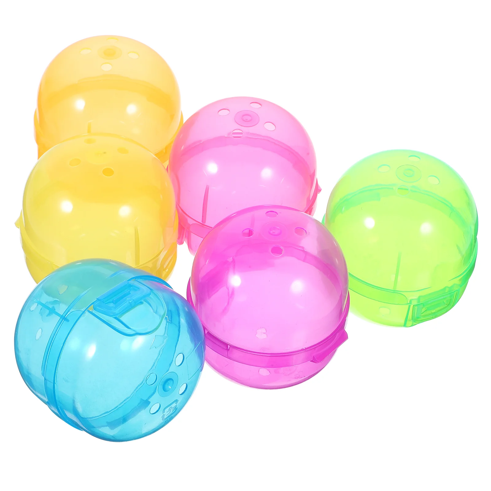 

12pcs Plastic Fillable Balls Openable Storage Packing Balls Fillable Round Balls