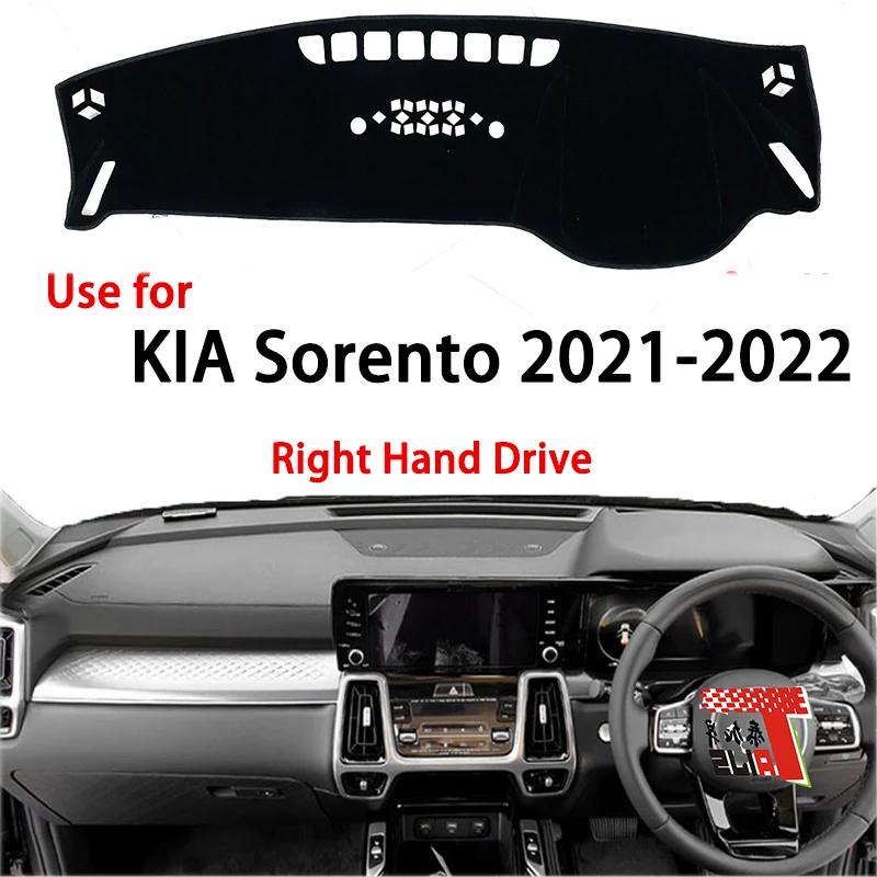 

TAIJS Factory 3Colors Simple Sport Polyester Fibre Car Dashboard Cover For KIA Sorento 2021 2022 Right Hand drive