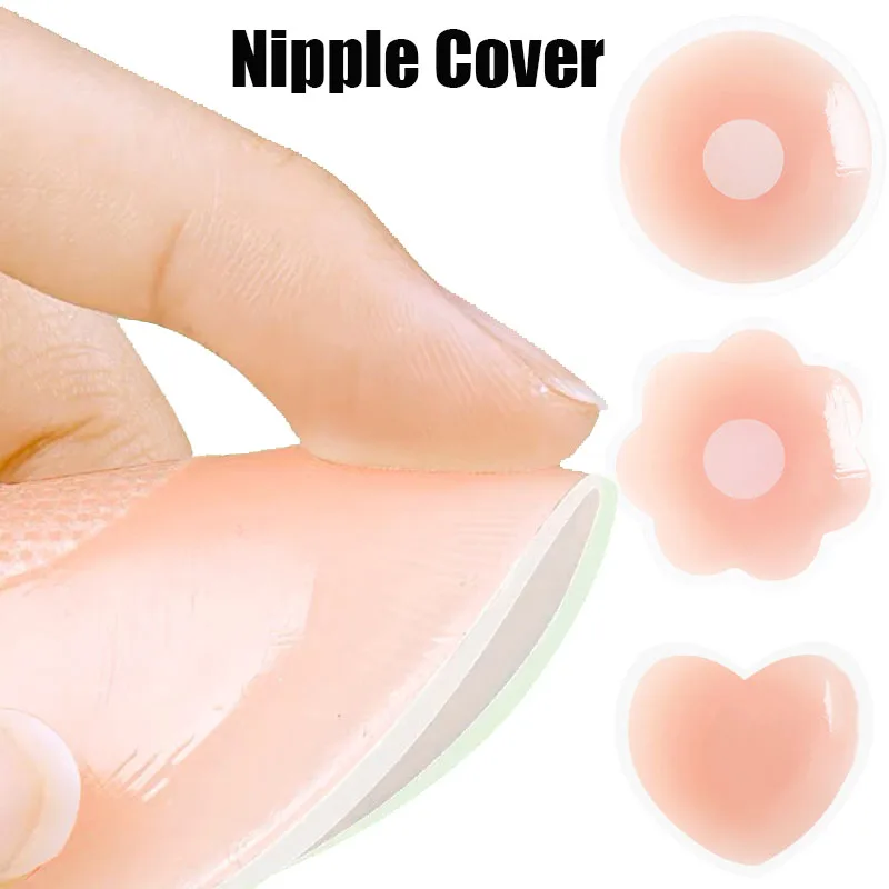 10PCS Silicone Nipple Cover Reusable Women Breast Petals Strapless Lift Up Invisible Bra Pasties Adhesive Bra Pads Sticker Patch