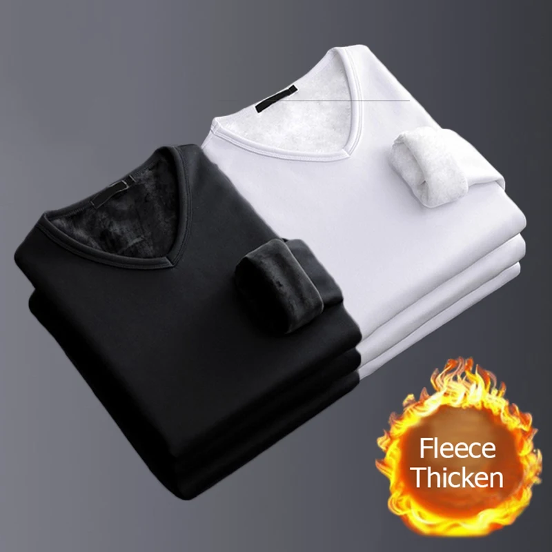 Alobee 2025 Мужская блузка Мягкая футболка винтажная с длинным рукавом V-образным